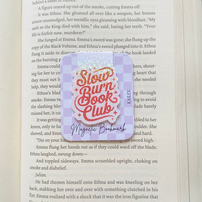 Holographic Slow burn book club Magnetic Bookmark