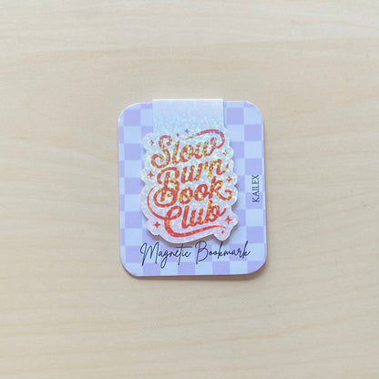 Holographic Slow burn book club Magnetic Bookmark