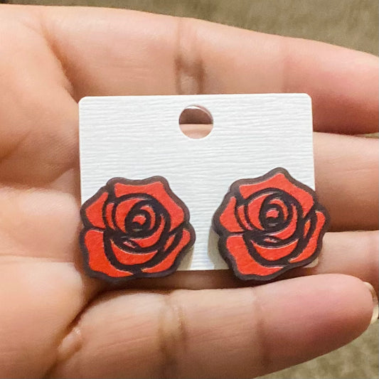 Rose Stud Earrings