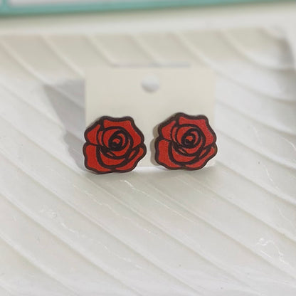 Rose Stud Earrings