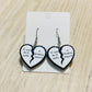 Broken Heart Dangle Earrings