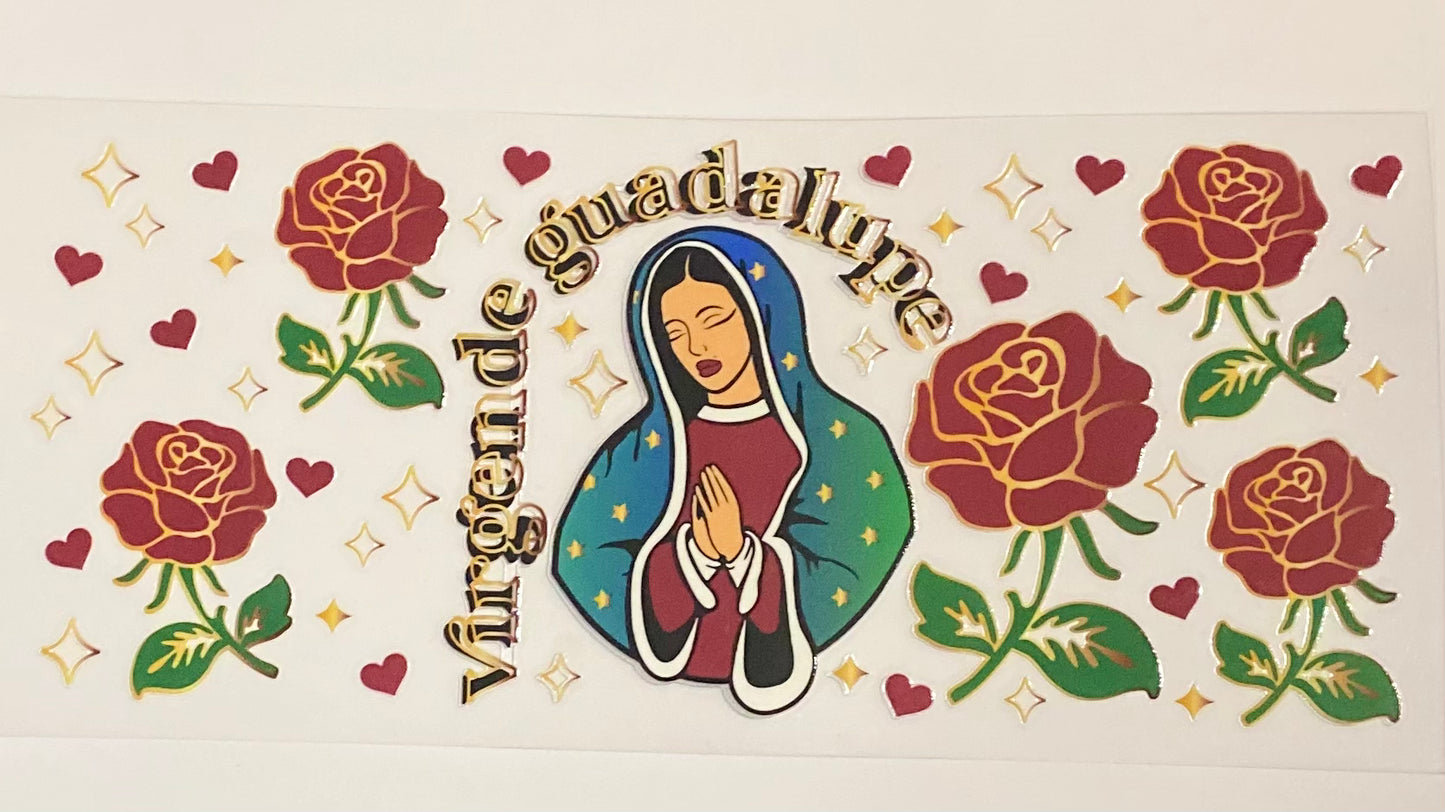 Virgen Red Roses UVDTF Wrap