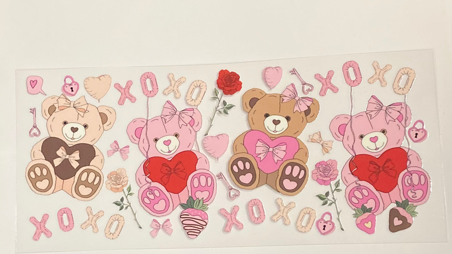 XOXO Bears UVDTF Wrap