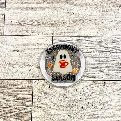 Essspooky Season ghost with talavera- E-Reader, Phone, Kindle Grip for all Devices Magnetic Grip