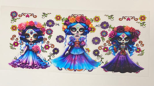 Blue Catrina UVDTF Wrap