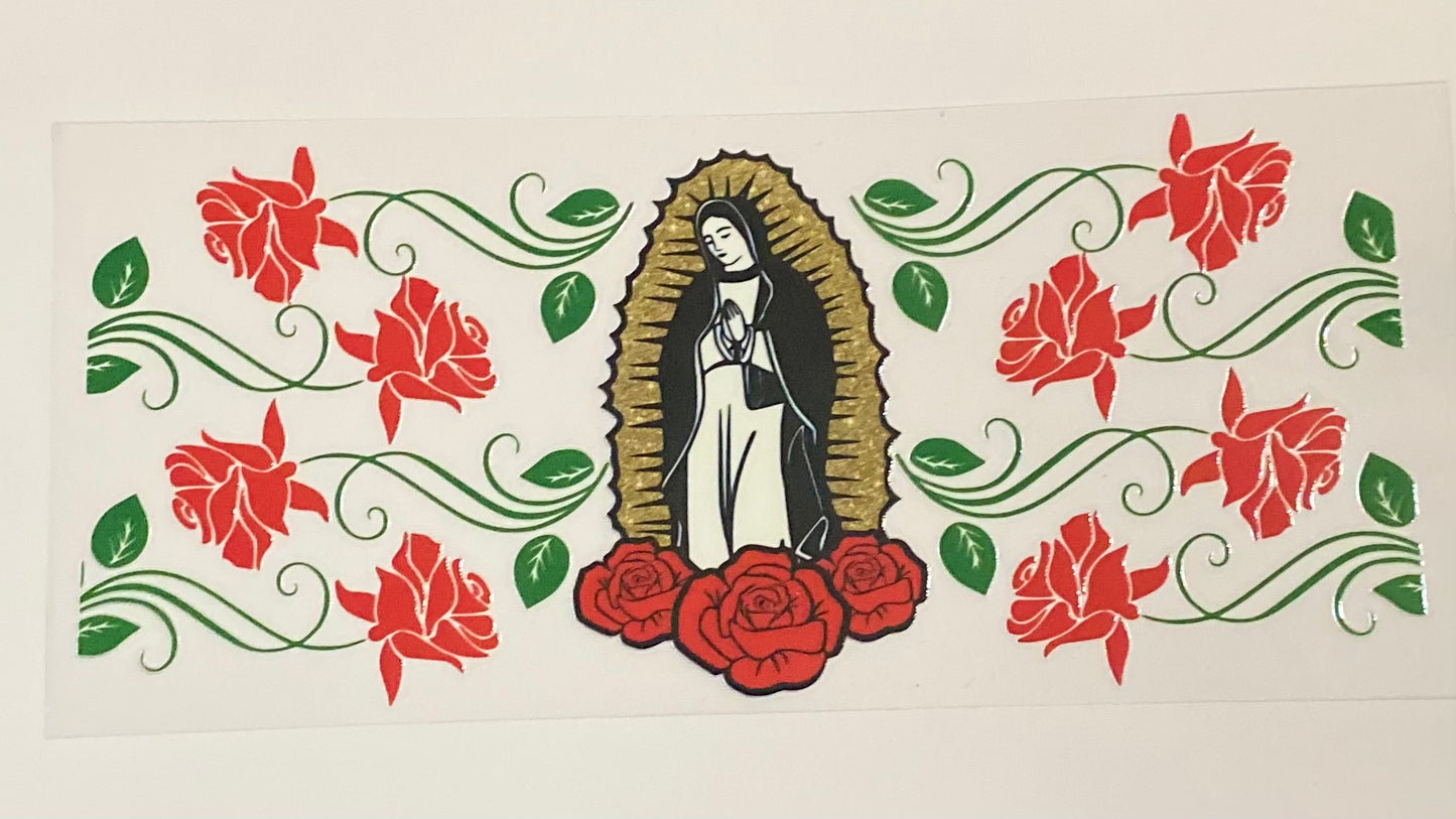 Golden Virgen de Guadalupe UVDTF Wrap