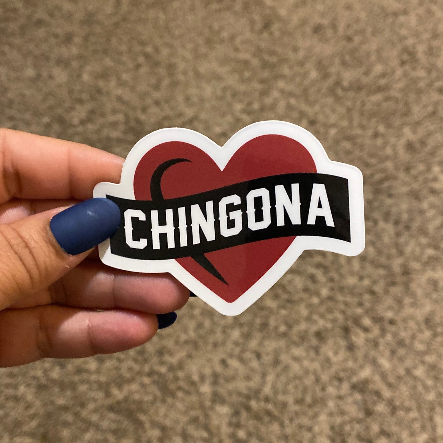 Chingona Heart Sticker