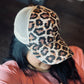 Wearing leopard cap
