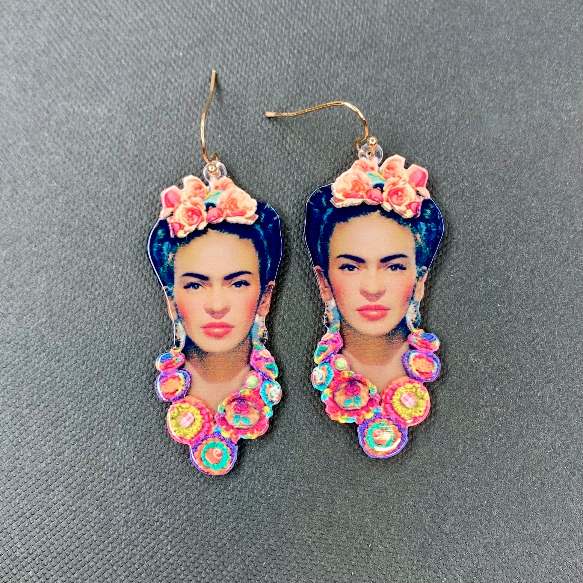 Frida Face Earrings Acetate